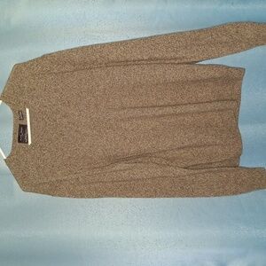 Black Brown 1826 Men's‎ 50% Lambswool Brown V-neck Sweater
